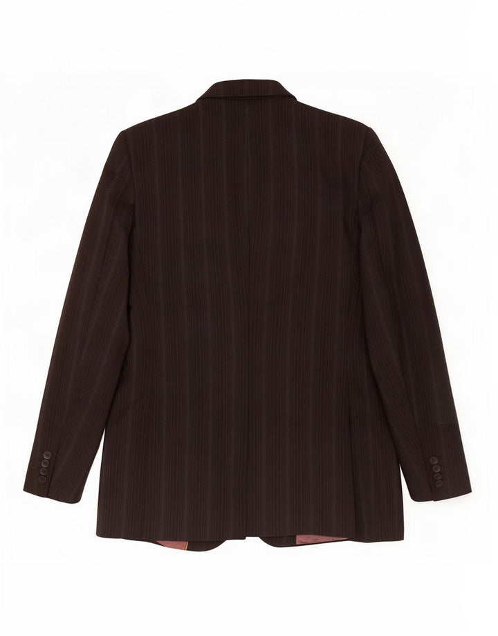 Ted Baker Mens 2 Button Blazer Jacket UK 38 Medium Black Striped New Wool