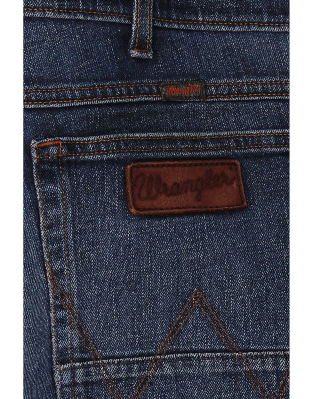 Wrangler Mens Straight Jeans W38 L29 Navy Blue