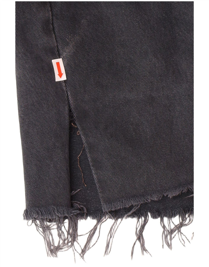 LEVI'S Womens Denim Skirt W28 Medium Grey