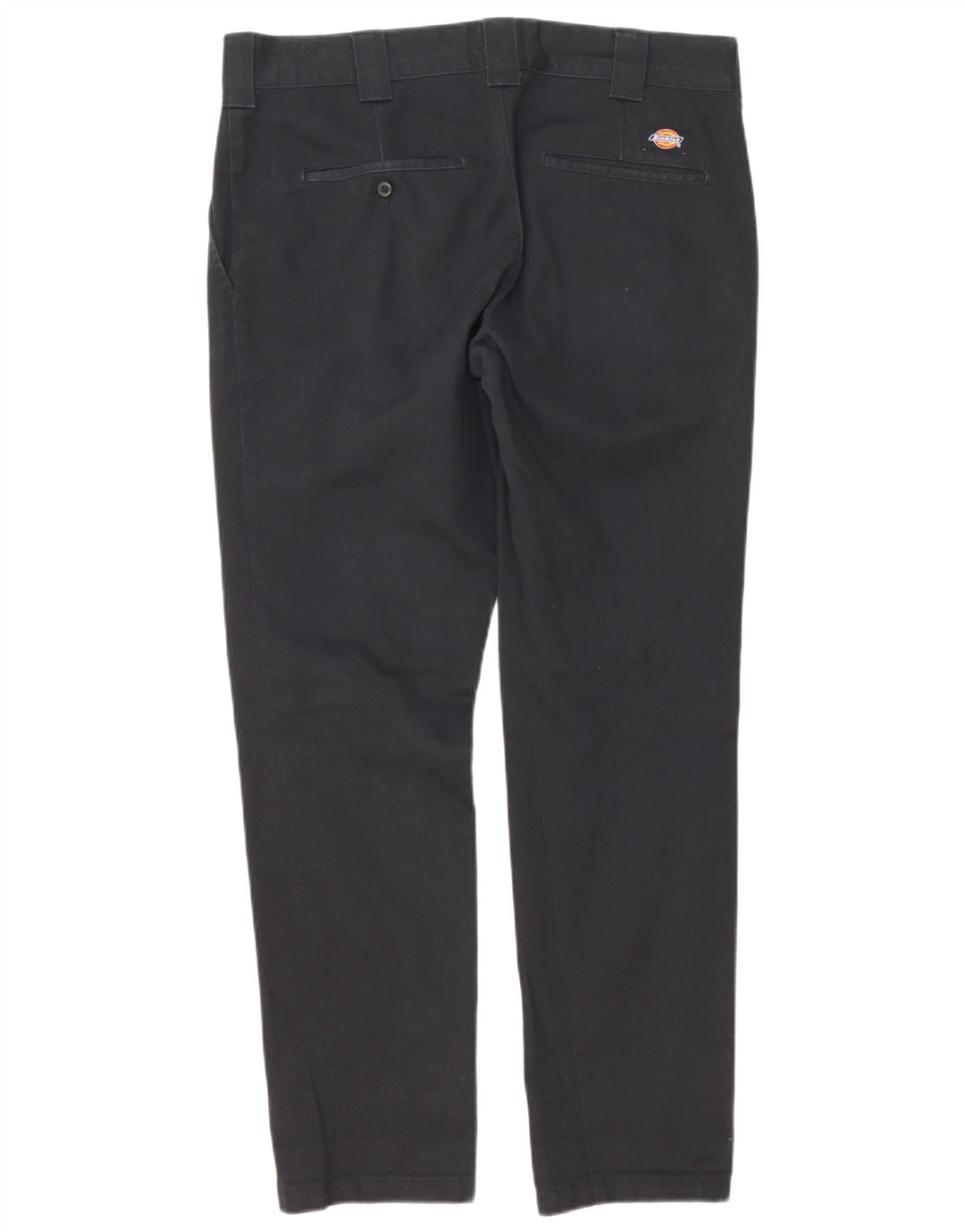 Dickies Mens Slim Fit Chino Trousers W33 L32 Black Polyester