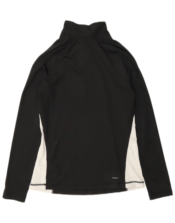 Adidas Womens Graphic Pullover Tracksuit Top UK 12/14 Medium Black