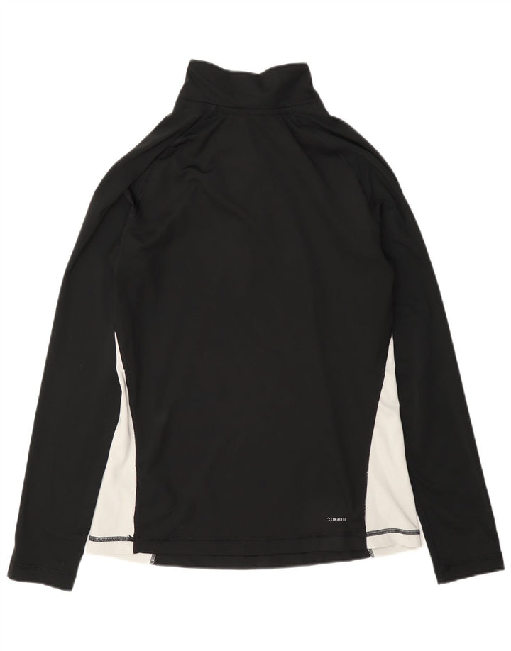 Adidas Womens Graphic Pullover Tracksuit Top UK 12/14 Medium Black