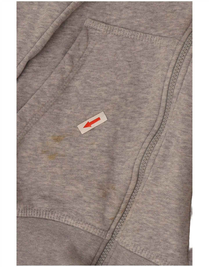 Nike Mens Zip Hoodie Sweater Small Grey Flecked Cotton