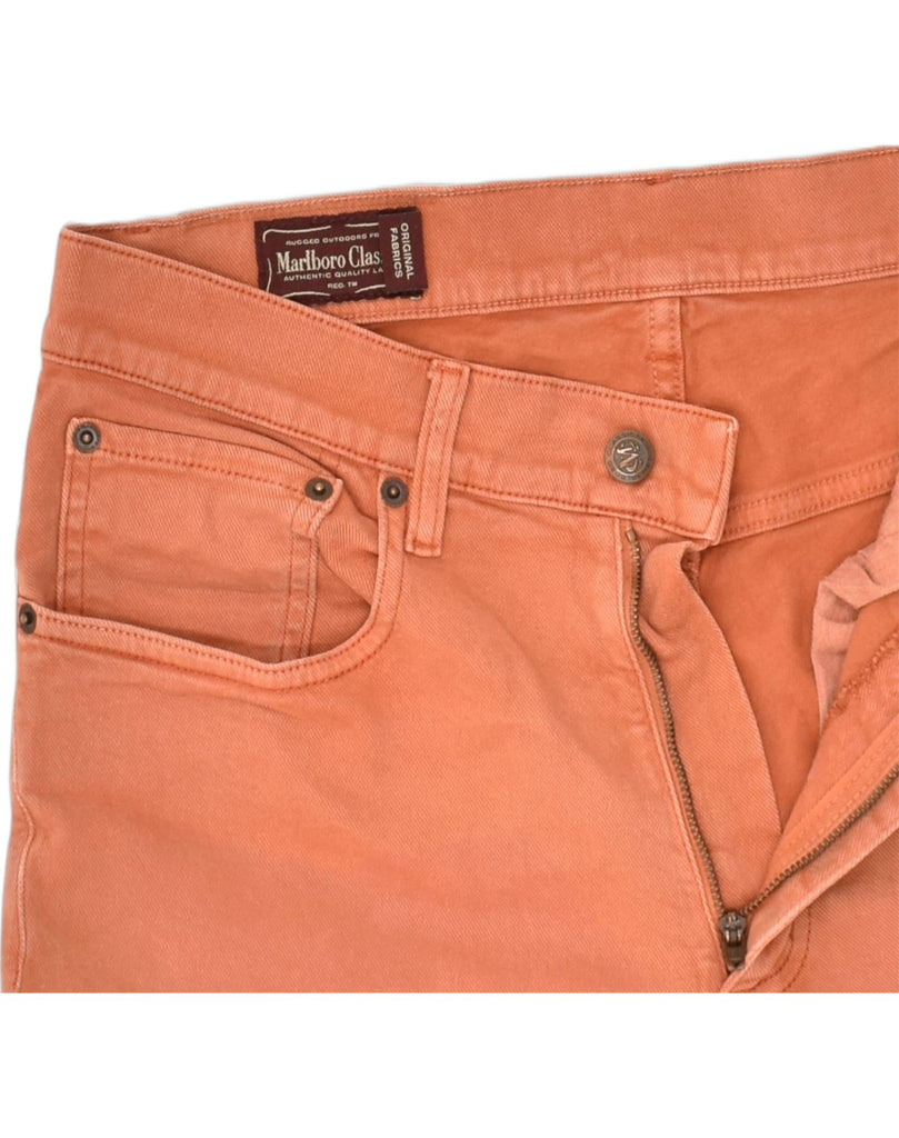 MARLBORO CLASSICS Mens Straight Jeans W31 L28 Orange Cotton | Vintage Marlboro Classics | Thrift | Second-Hand Marlboro Classics | Used Clothing | Messina Hembry 