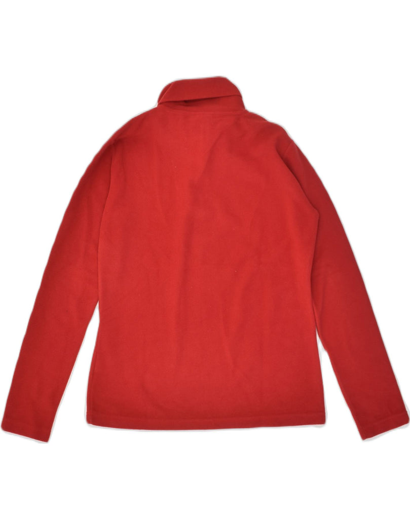 INVICTA Womens Zip Neck Fleece Jumper UK 8 Small Red Polyester | Vintage Invicta | Thrift | Second-Hand Invicta | Used Clothing | Messina Hembry 