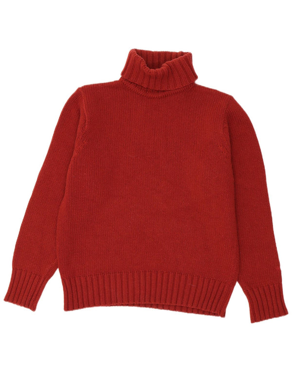 Dockers Mens Roll Neck Jumper Sweater Medium Red