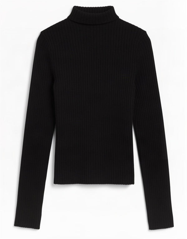 Zara Womens Crop Top Long Sleeve UK 10 Small Black Viscose