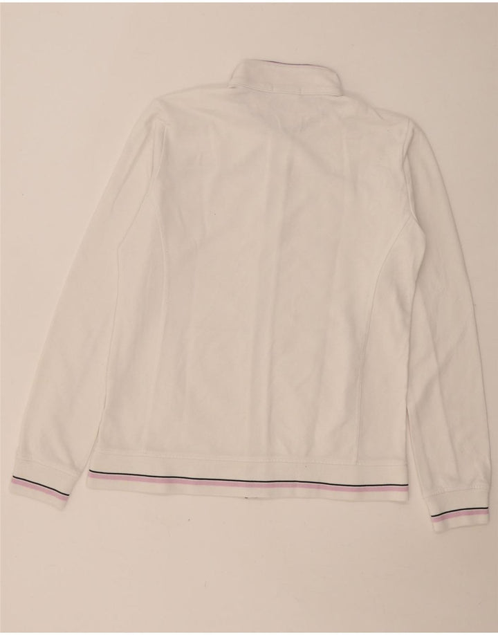 Champion Womens Tracksuit Top Jacket UK 18 XL White Cotton