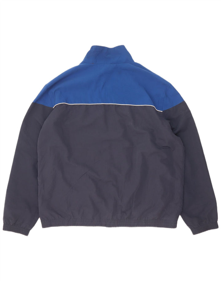Atlas For Men Mens Tracksuit Top Jacket 2XL Navy Blue Colourblock