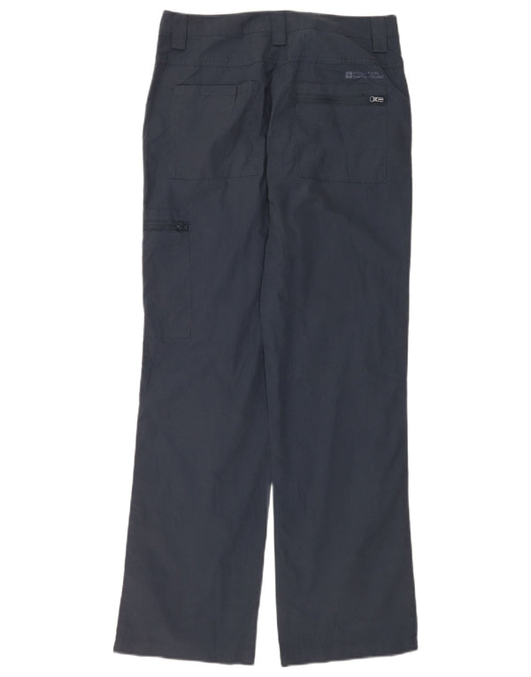 Mountain Warehouse Womens Straight Cargo Trousers UK 6 XS W28 L30 Navy Blue