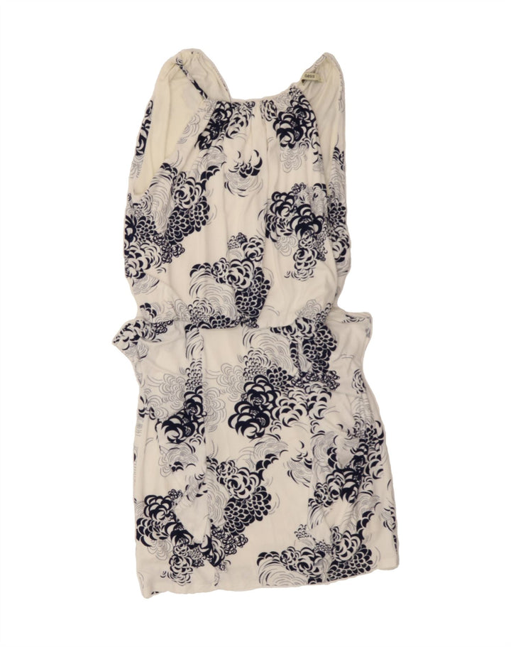 OASIS Womens Abstract Pattern Sleeveless Sheath Dress UK 10 Small White Vintage Oasis and Second-Hand Oasis from Messina Hembry 