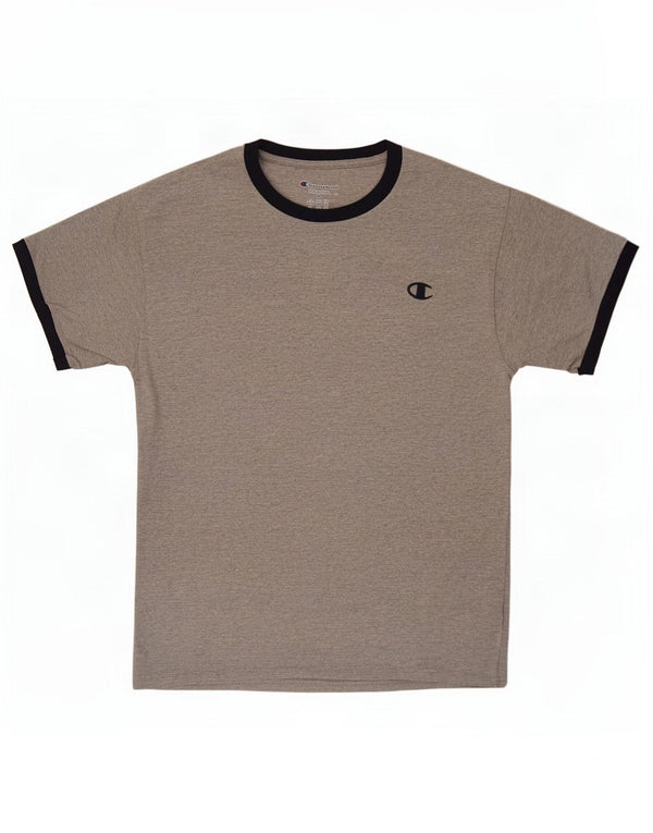 Champion Mens T-Shirt Top Medium Grey Flecked Cotton