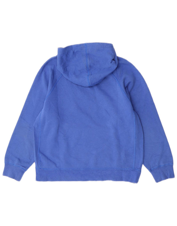 Nike Boys Graphic Hoodie Jumper 12-13 Years Large Blue Cotton