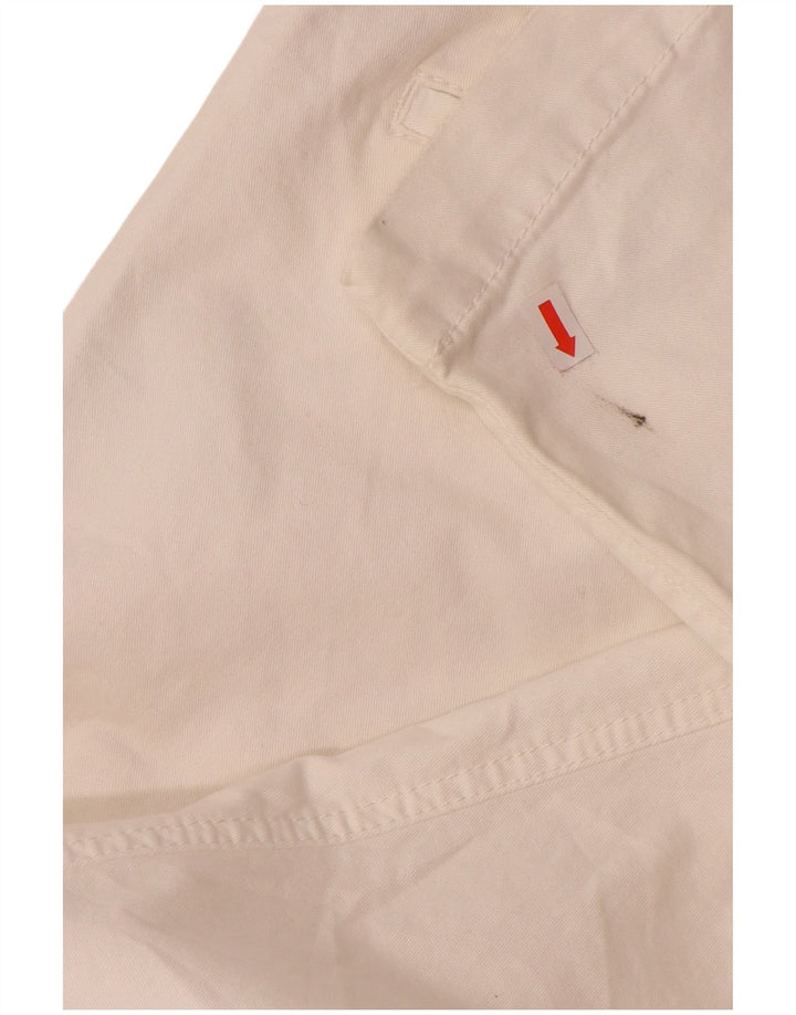 SUPERDRY Womens Slim Chino Trousers Medium W30 L30 White Cotton