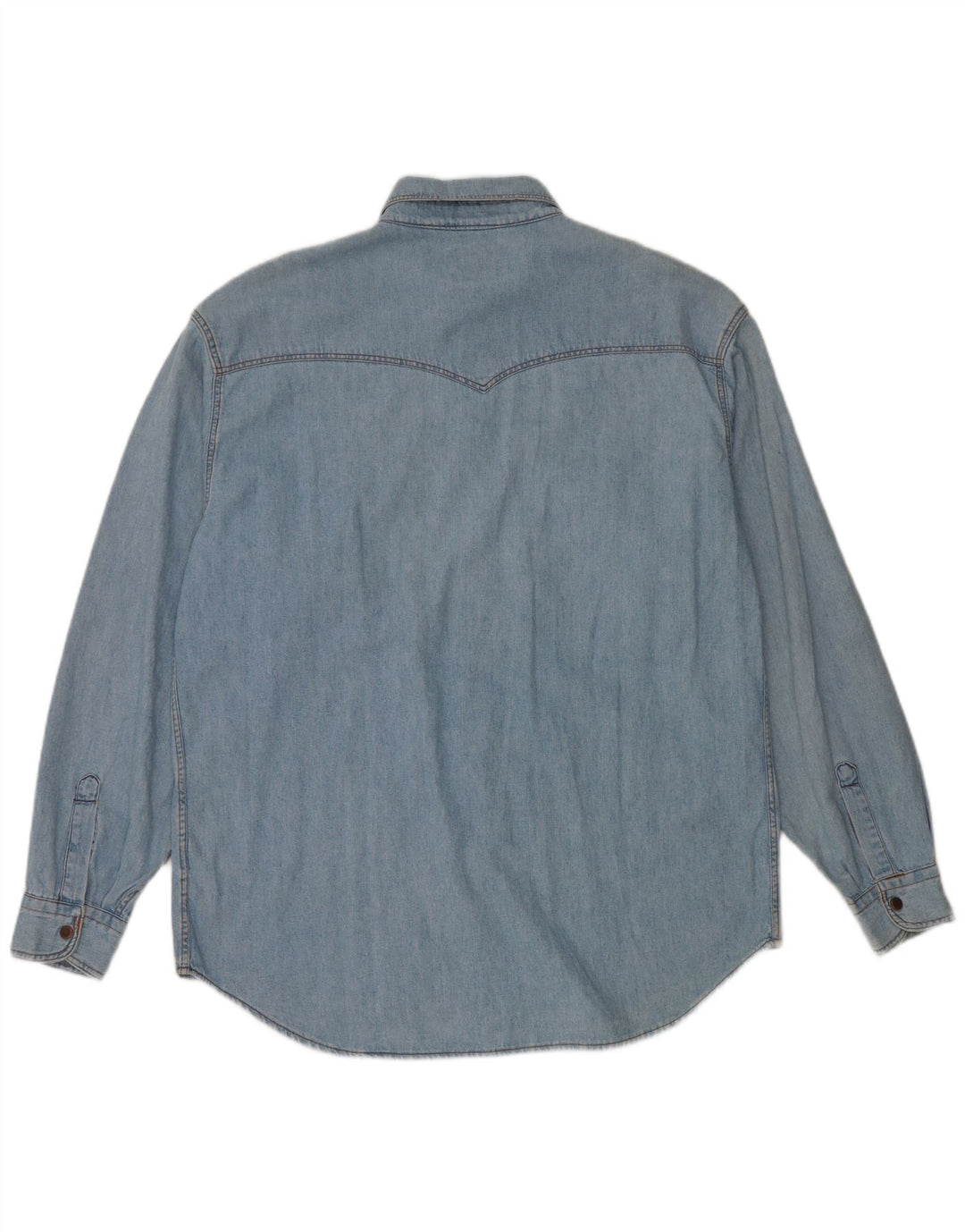 HOLIDAY Mens Denim Shirt Medium Blue Cotton
