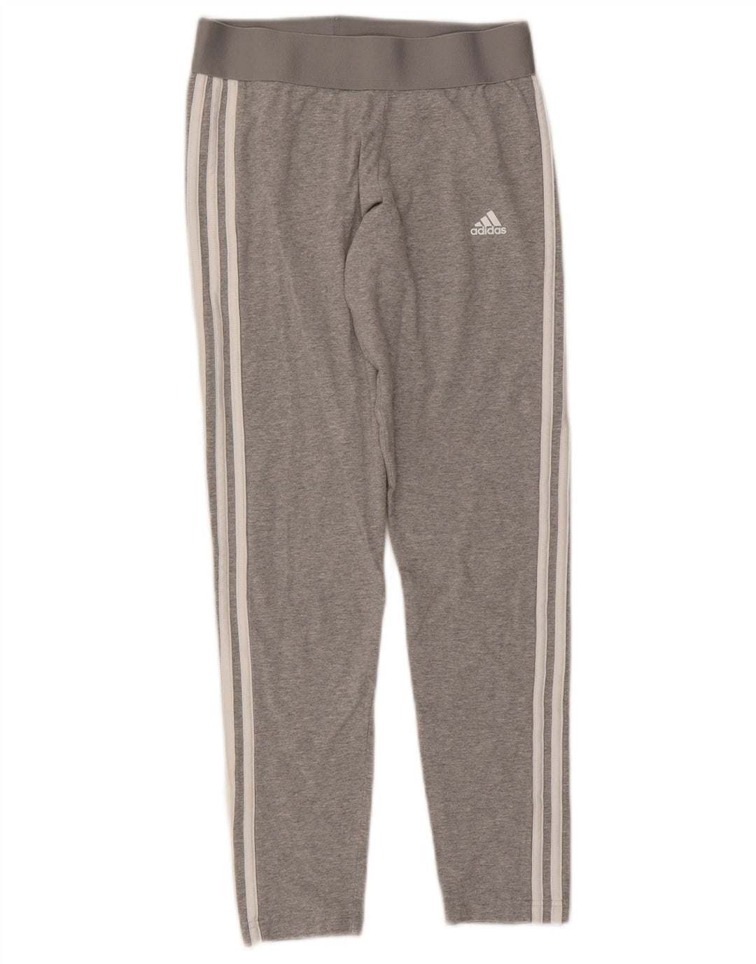 Adidas Womens Leggings UK 12/14 Medium  Grey Cotton