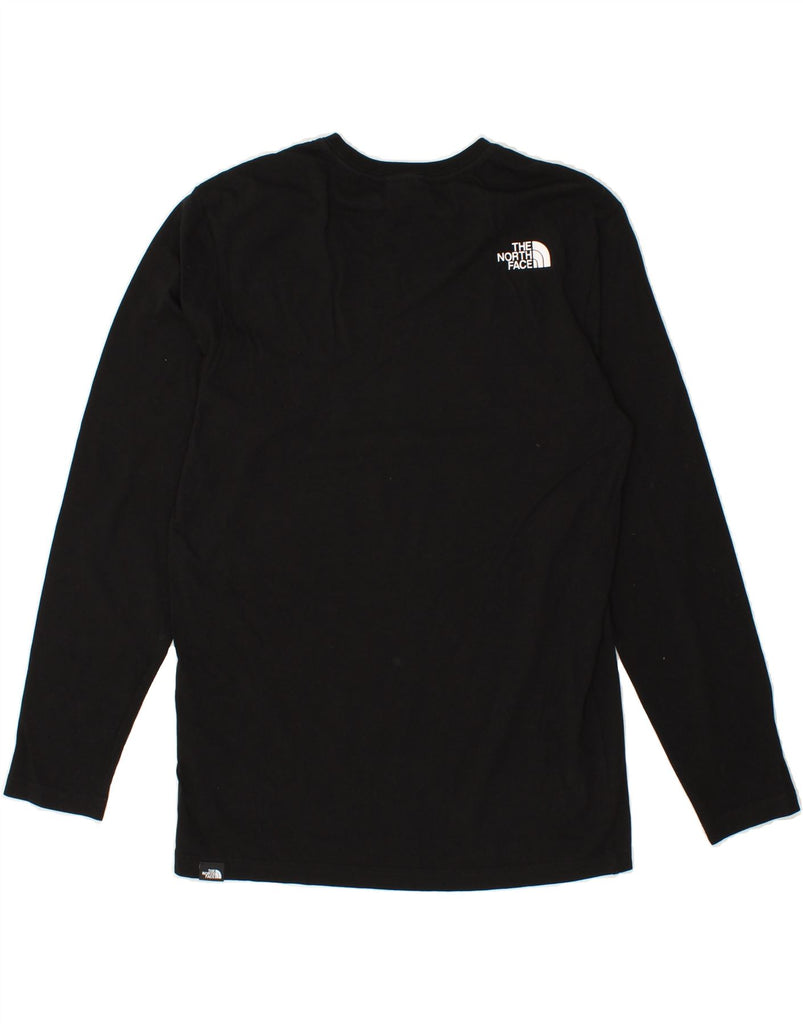 THE NORTH FACE Mens Graphic Top Long Sleeve Small Black Cotton | Vintage The North Face | Thrift | Second-Hand The North Face | Used Clothing | Messina Hembry 