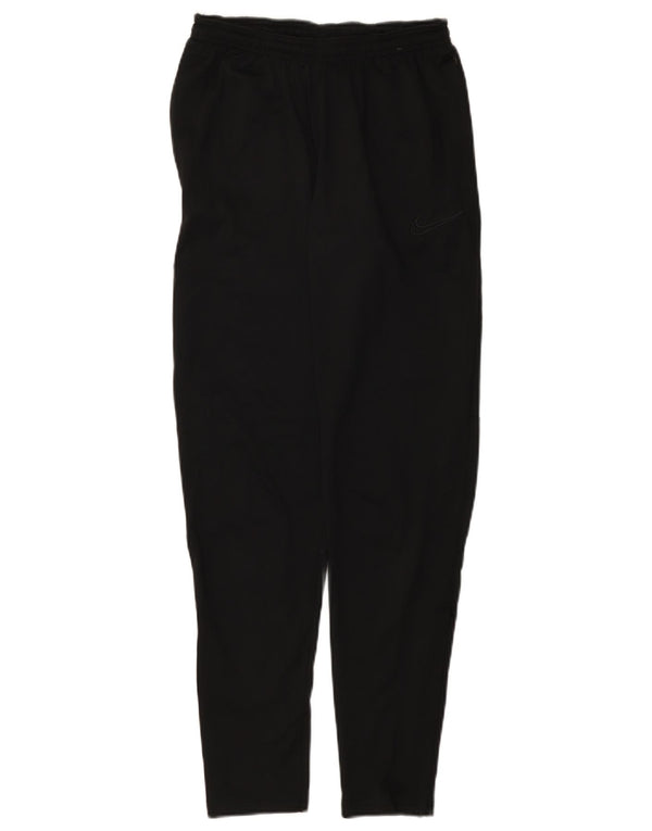 NIKE Mens Dri Fit Tracksuit Trousers Small  Black Polyester