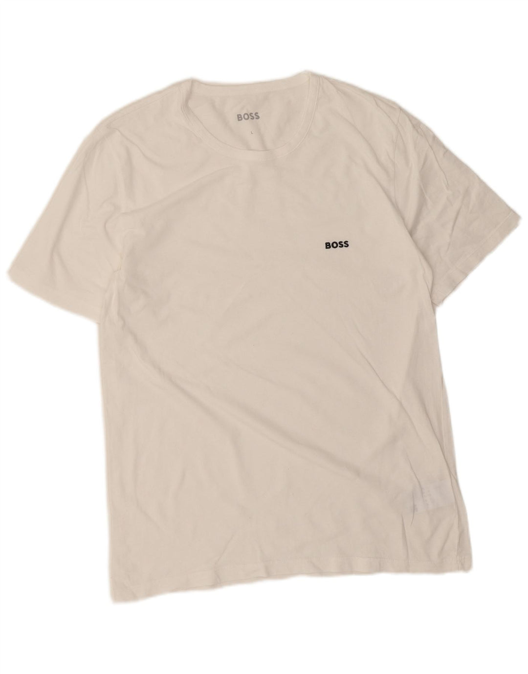 Hugo Boss Mens T-Shirt Top Large White Cotton