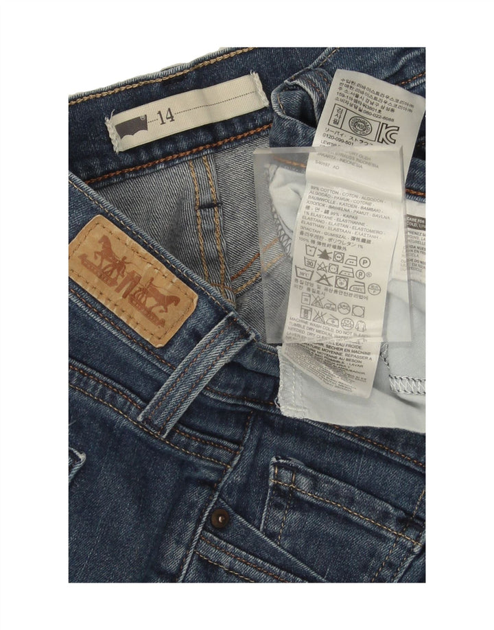 LEVI'S Womens Capri Jeans US 14 XL W32 L17 Blue Cotton Vintage Levi's and Second-Hand Levi's from Messina Hembry 