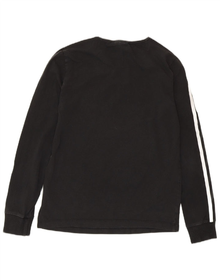 ADIDAS Womens Top Long Sleeve UK 6 XS Black Cotton