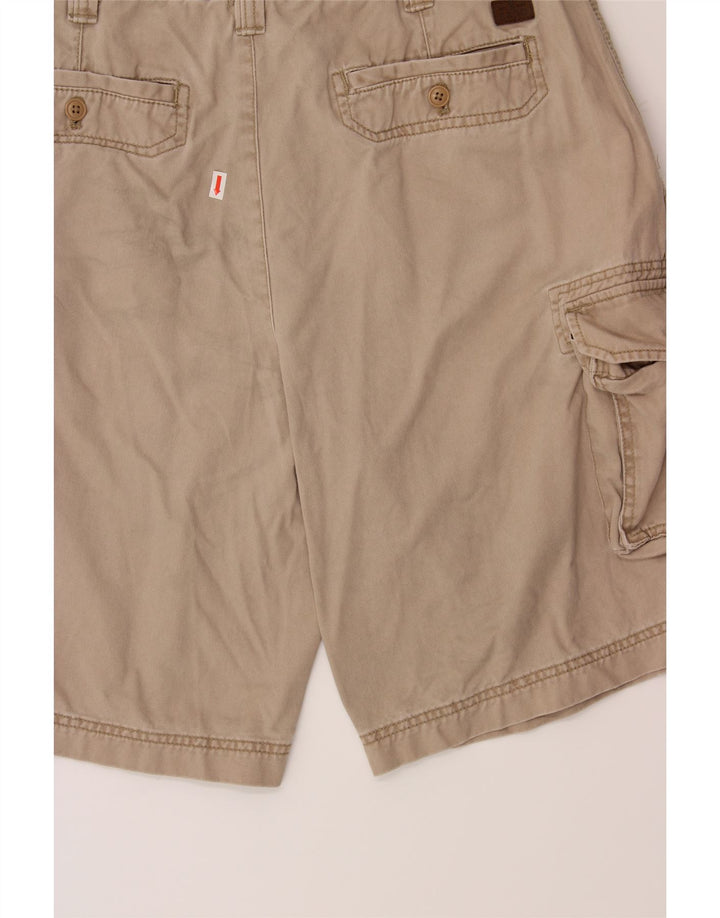 IZOD Mens Cargo Shorts W36 Large  Beige Cotton Vintage Izod and Second-Hand Izod from Messina Hembry 