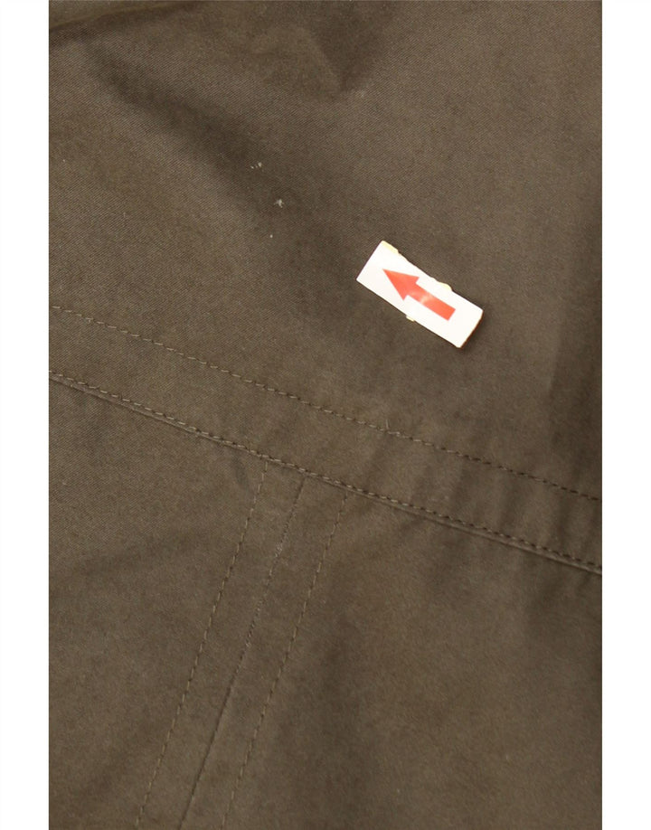 Ted Baker Mens Bomber Jacket Size 3 Medium Khaki Cotton