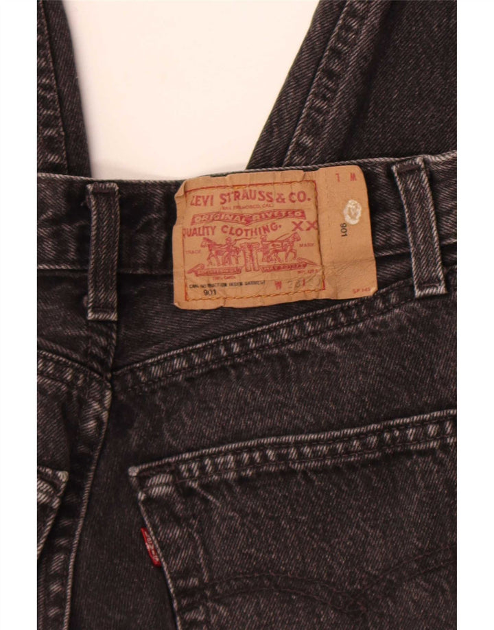 Levi's Womens 901 Distressed Straight Jeans W28 L27 Grey Cotton