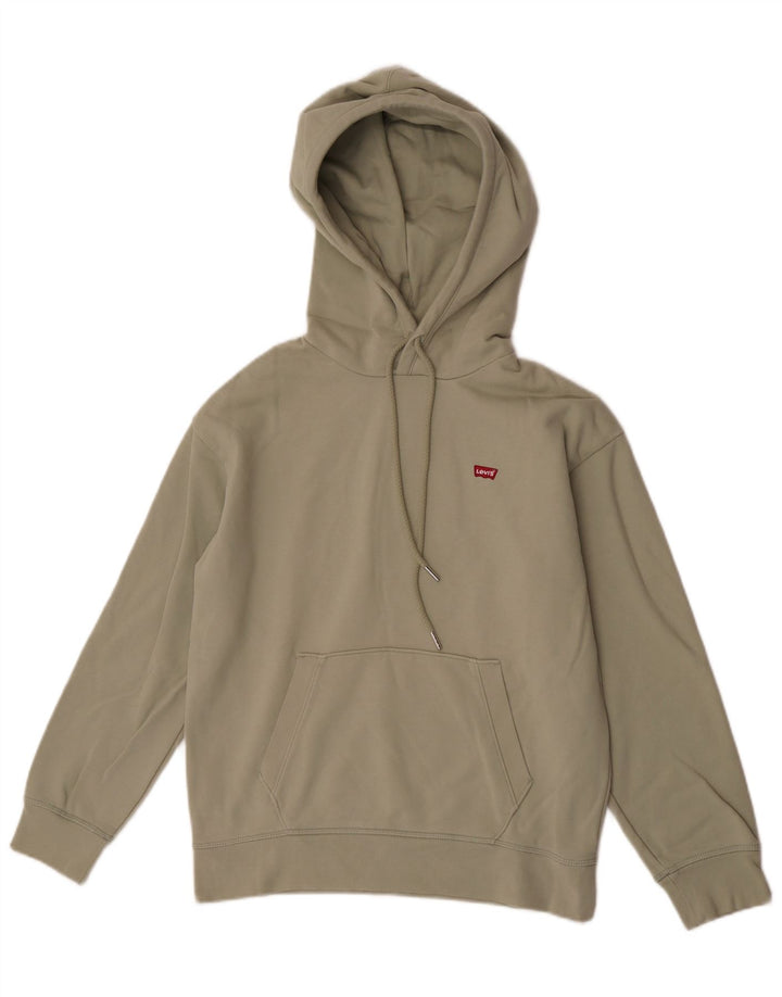Levi's Mens Hoodie Jumper XS Khaki Cotton