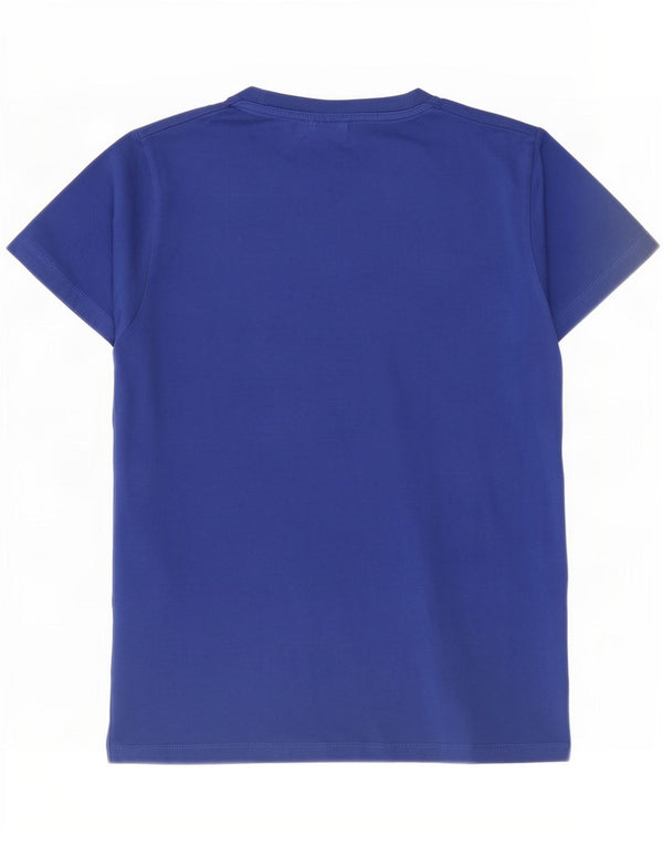 Jack & Jones Mens Graphic T-Shirt Top Small Blue Cotton