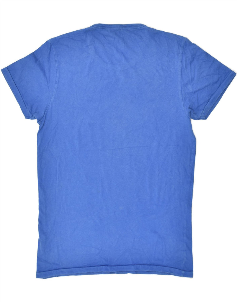 JACK & JONES Mens Slim Graphic T-Shirt Top Large Blue Cotton | Vintage Jack & Jones | Thrift | Second-Hand Jack & Jones | Used Clothing | Messina Hembry 
