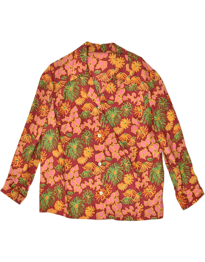 VINTAGE Womens Shirt Blouse UK 16 Large Multicoloured Floral | Vintage Vintage | Thrift | Second-Hand Vintage | Used Clothing | Messina Hembry 