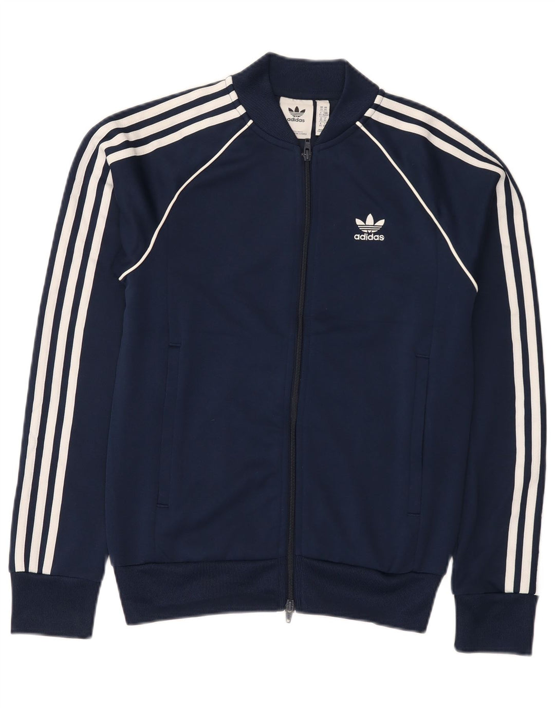 Adidas Mens Tracksuit Top Jacket XS Navy Blue Polyester