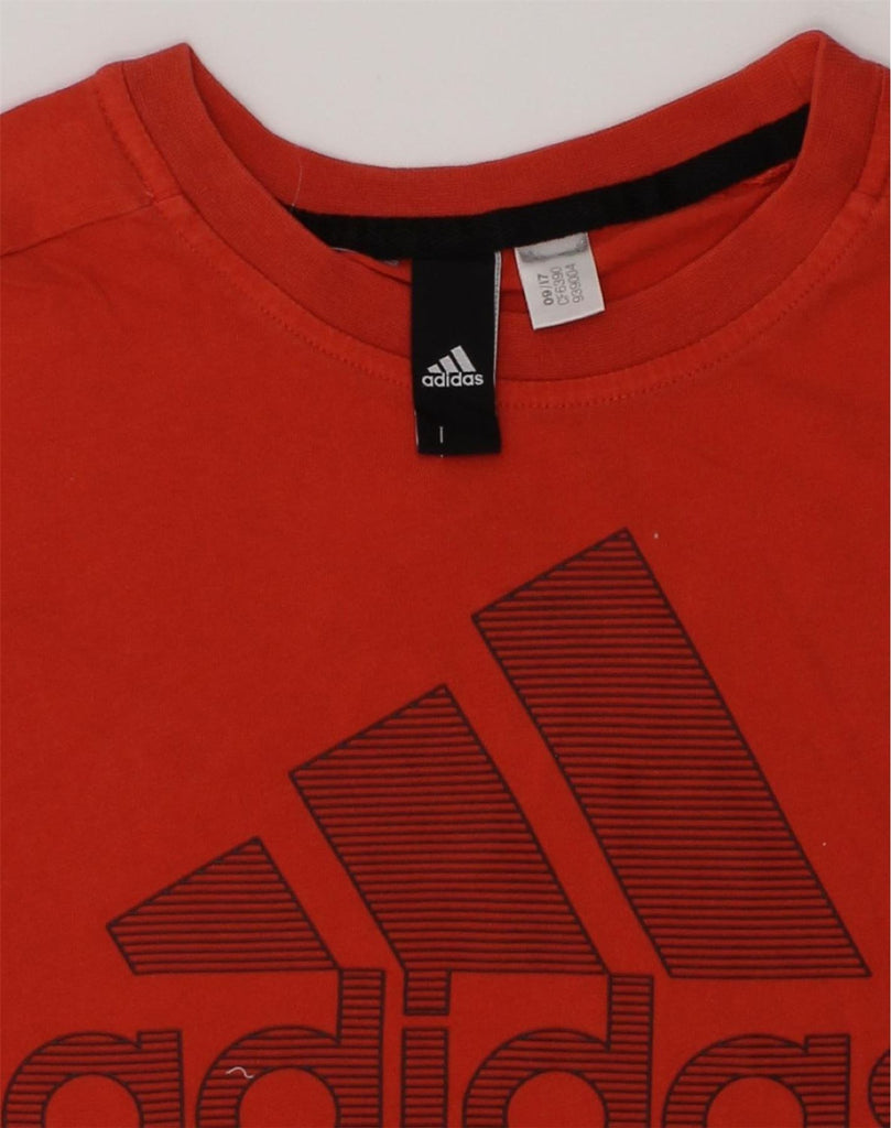 ADIDAS Boys Graphic T-Shirt Top 10-11 Years Red Cotton | Vintage Adidas | Thrift | Second-Hand Adidas | Used Clothing | Messina Hembry 