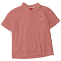Puma Mens Polo Shirt Medium Pink Cotton