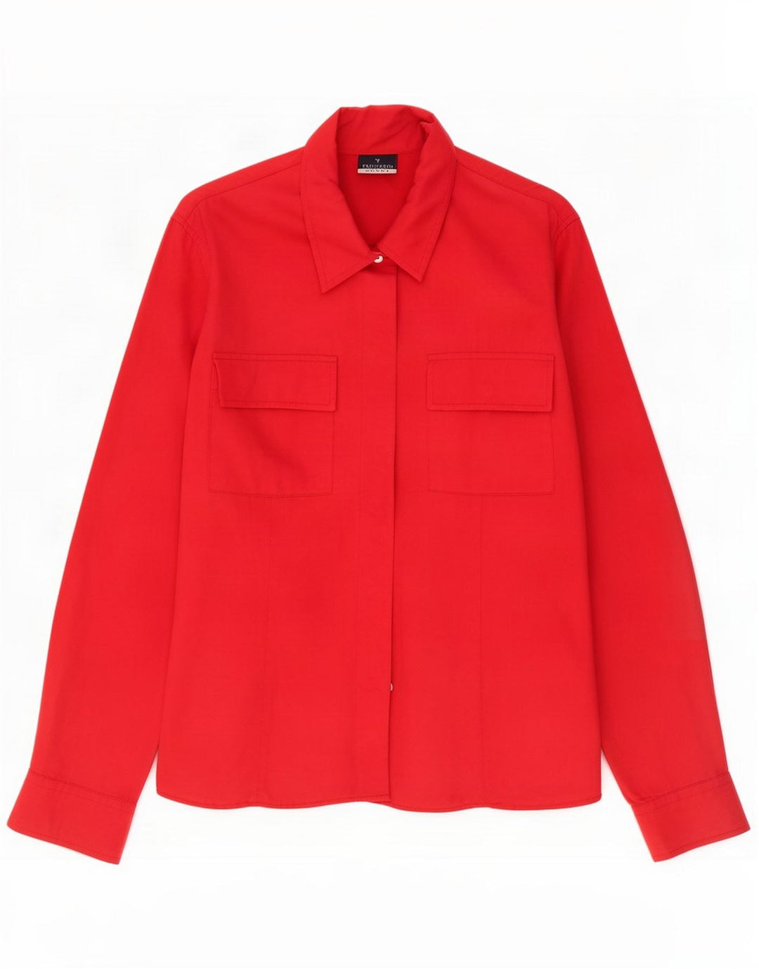 Trussardi Womens Shirt UK 16 Large Red Viscose