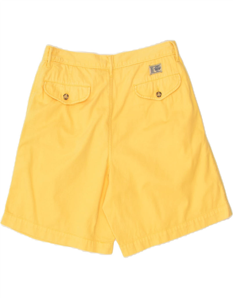 STEFANEL Mens Pegged Chino Shorts W32 Medium Yellow Cotton | Vintage Stefanel | Thrift | Second-Hand Stefanel | Used Clothing | Messina Hembry 