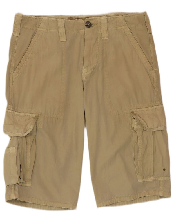 Rifle Mens Cargo Shorts Small W29 Beige Cotton