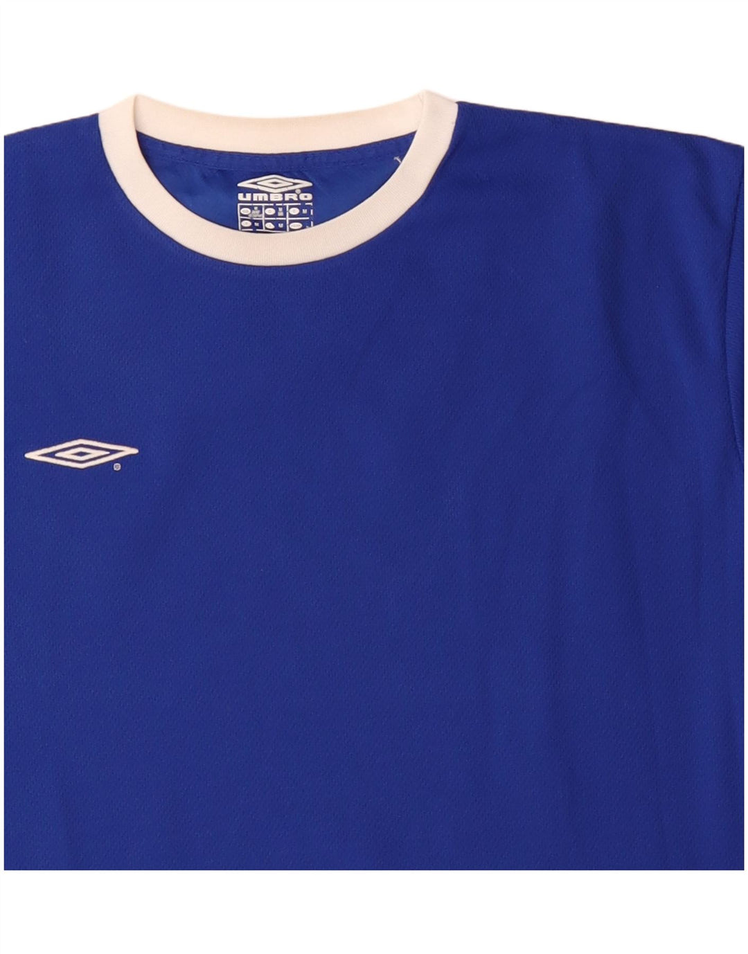 Umbro Mens T-Shirt Top Medium Blue Polyester