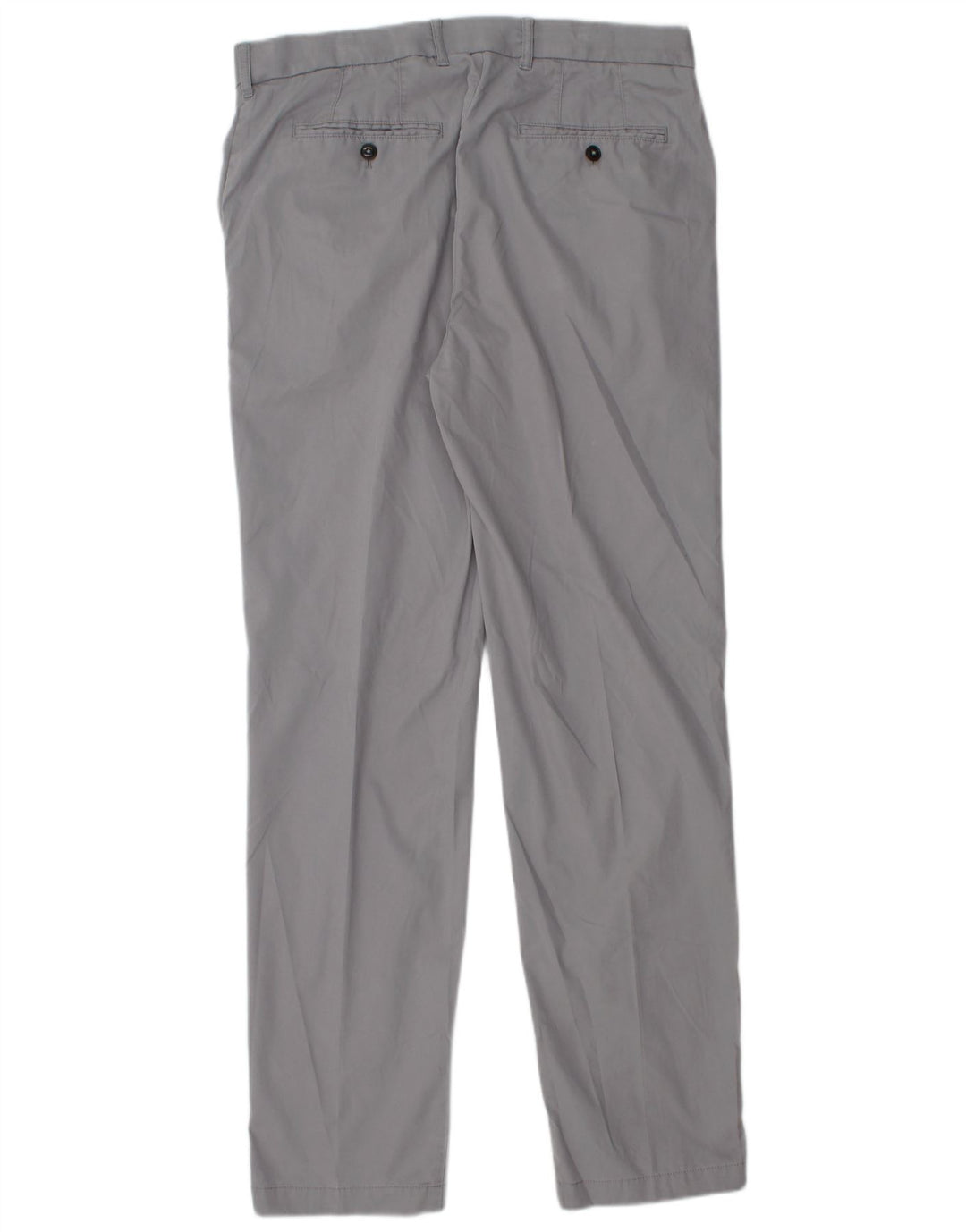 Marks & Spencer Mens Blue Harbour Regular Fit Chino Trousers W34 L33 Grey