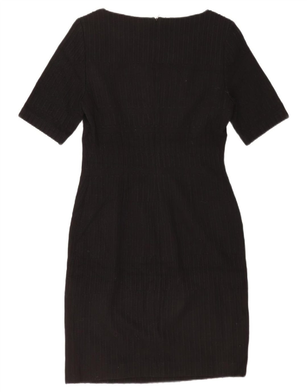 Hugo Boss Womens Sheath Dress UK 12 Medium Black Striped