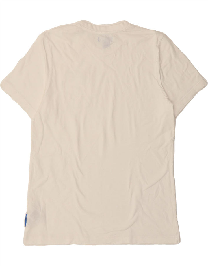 ADIDAS Mens T-Shirt Top Medium White Cotton Vintage Adidas and Second-Hand Adidas from Messina Hembry 