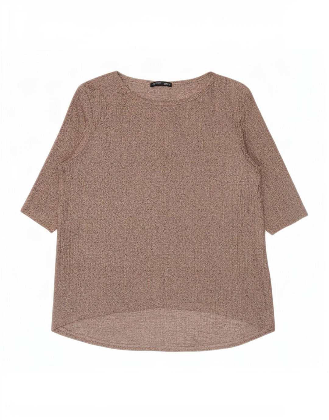 Zara Womens Top 3/4 Sleeve UK 10 Small Pink