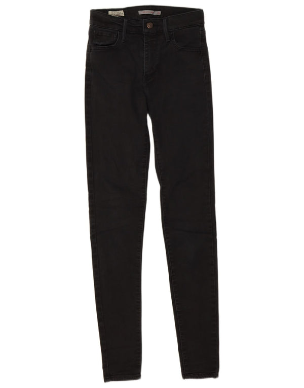Levi's Womens 720 Super Skinny Jeans W26 L32 Black Cotton