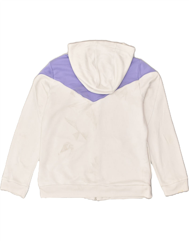 ADIDAS Womens Climalite Zip Hoodie Sweater UK 20 2XL White Colourblock | Vintage Adidas | Thrift | Second-Hand Adidas | Used Clothing | Messina Hembry 