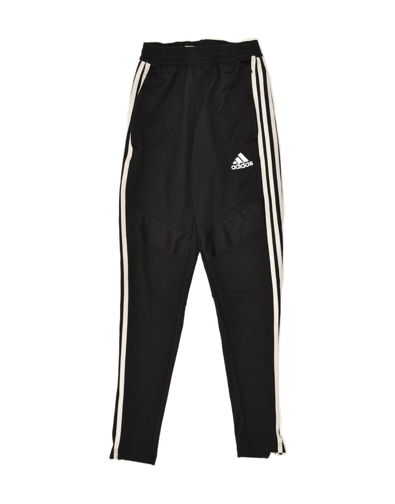 ADIDAS Womens Tracksuit Trousers UK 4 XS Black Polyester | Vintage Adidas | Thrift | Second-Hand Adidas | Used Clothing | Messina Hembry 