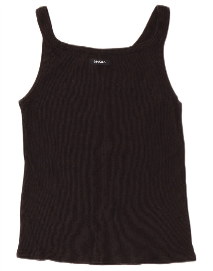 Max & Co. Womens Cami Top UK 4 XS Black