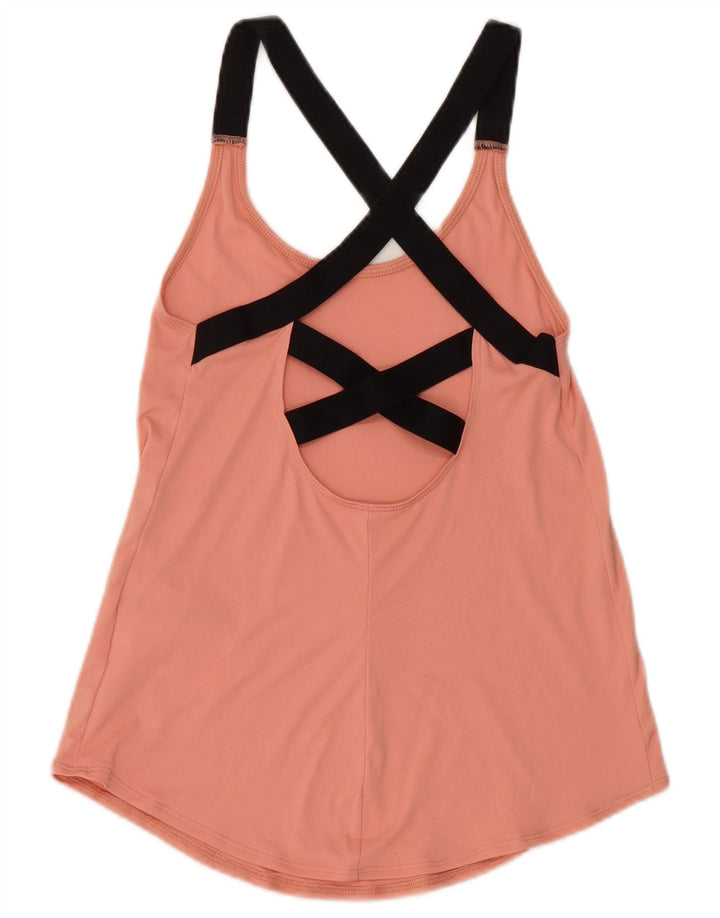Nike Womens Dri Fit Vest Top UK 4 XS Pink Polyester