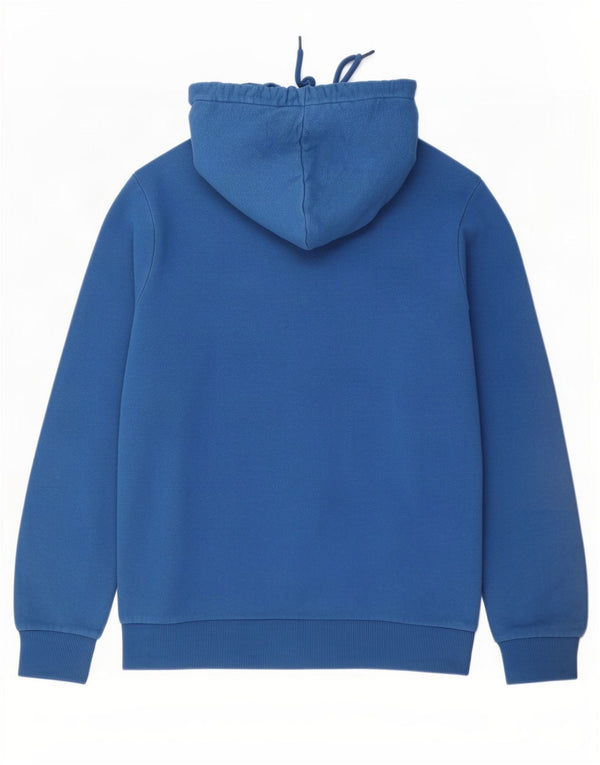 Jack & Jones Mens Graphic Hoodie Jumper Large Blue Cotton