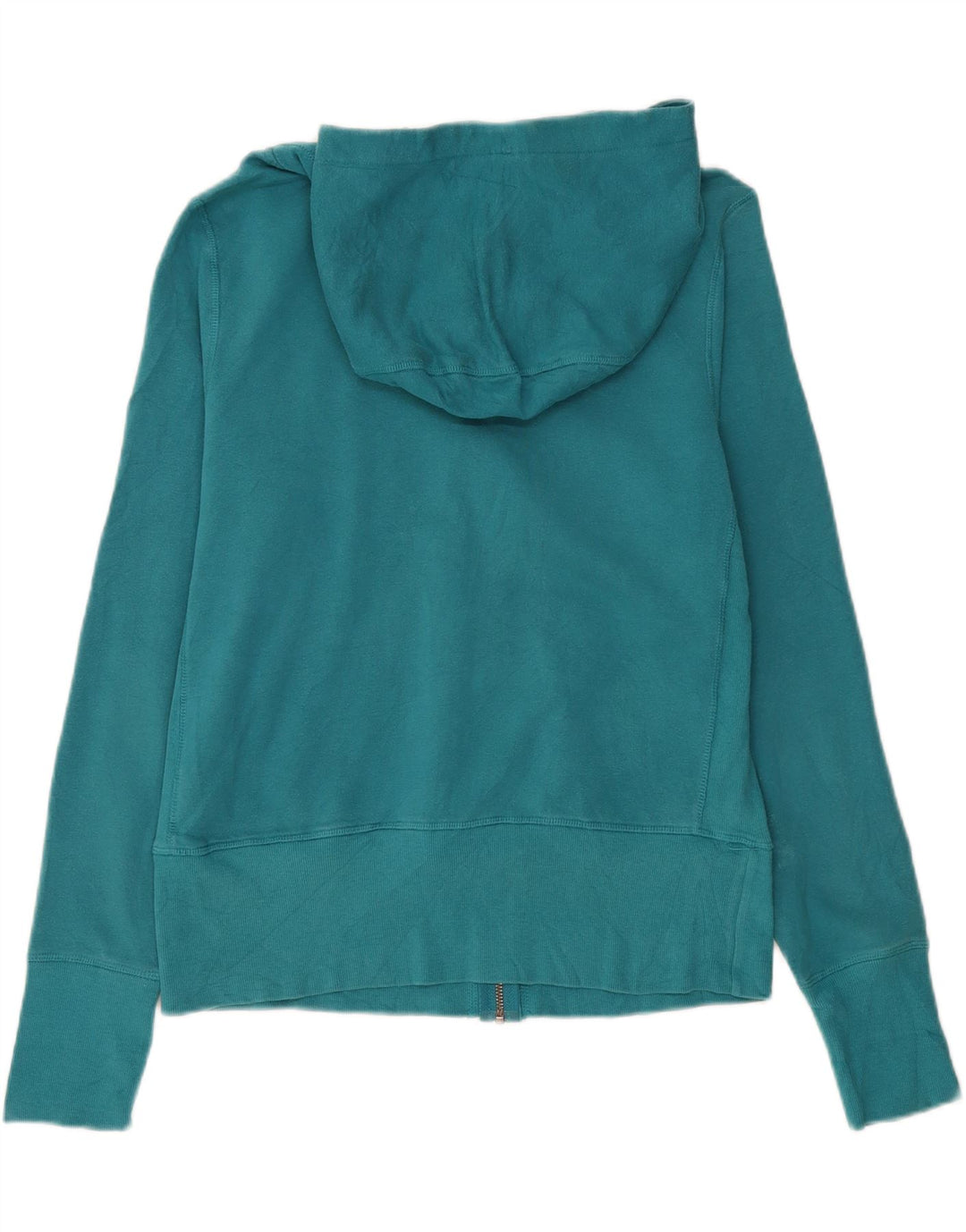 CHAMPION Womens Elite Zip Hoodie Sweater UK 16 Large Turquoise Cotton